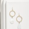 Indigo Shore Mother of Pearl Teardrop Earrings
