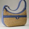 Raffia & Leather Shoulder Bag