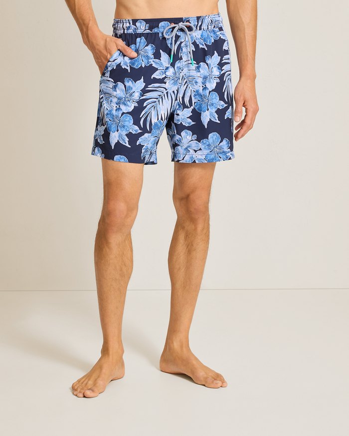 Big & Tall Naples Ravello Blooms Swim Trunks