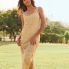 Cotton Crochet Midi Dress