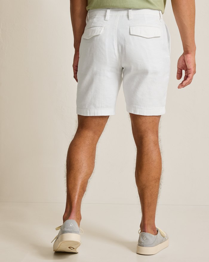 Beach Coast Stretch-Linen 9-Inch Shorts
