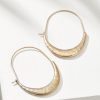 Sapphire Seas Half-Moon Hoop Earrings
